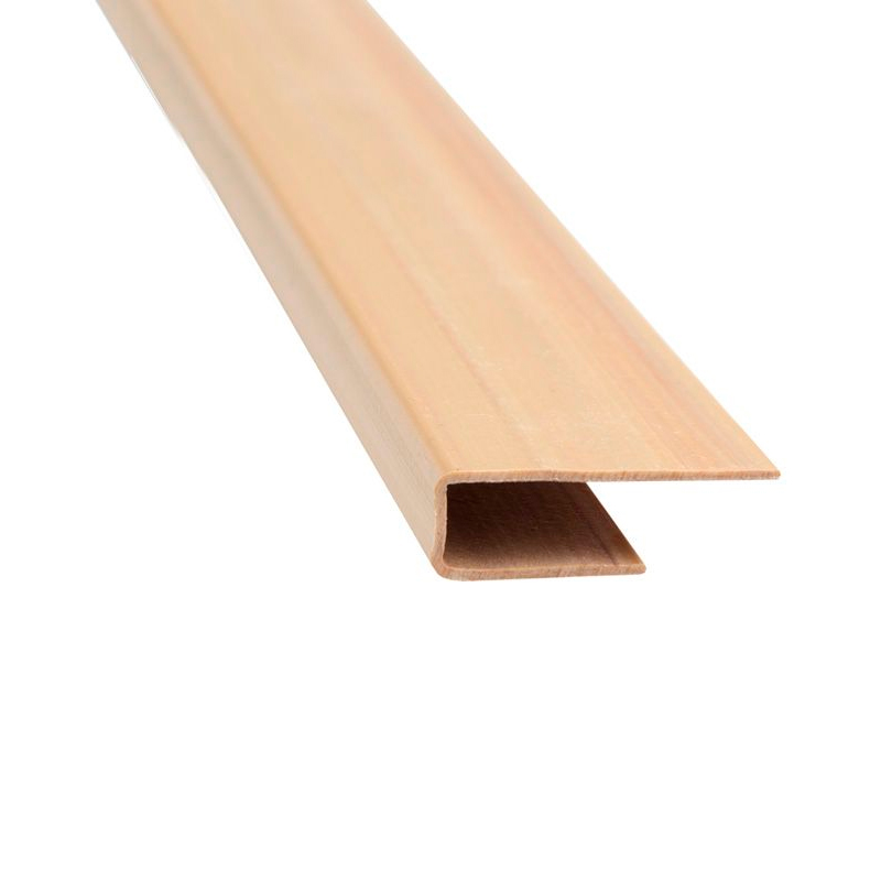 Perfil lateral PVC p/cielorraso marron claro x 2.80m