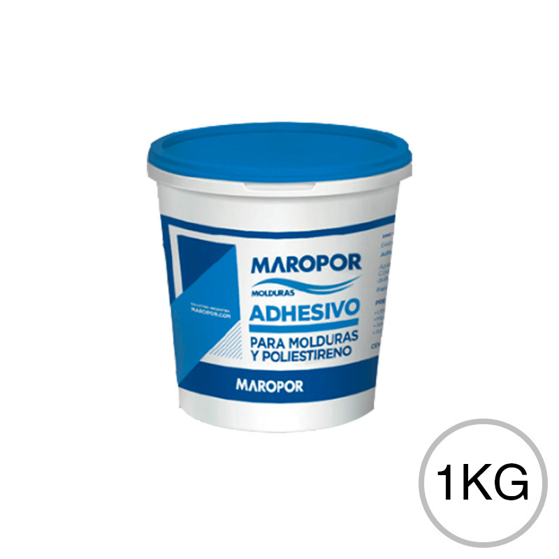 Pegamento adhesivo moldura decorativa interior balde x 1kg