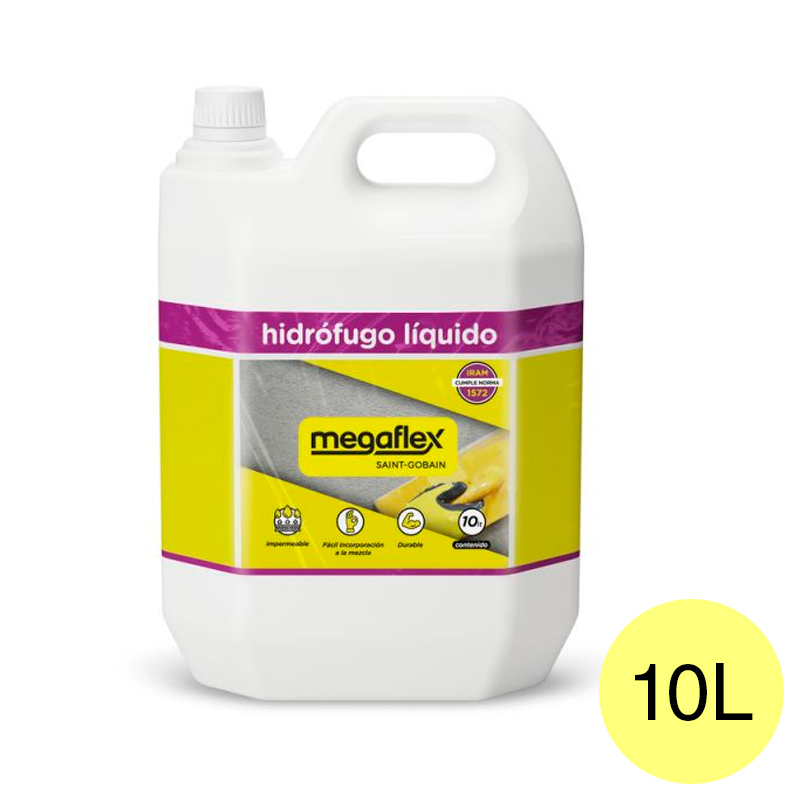 Aditivo hidrofugo liquido bidon x 10l