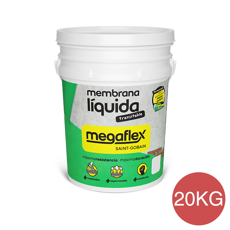 Megaflex techos rojo x 20kg
