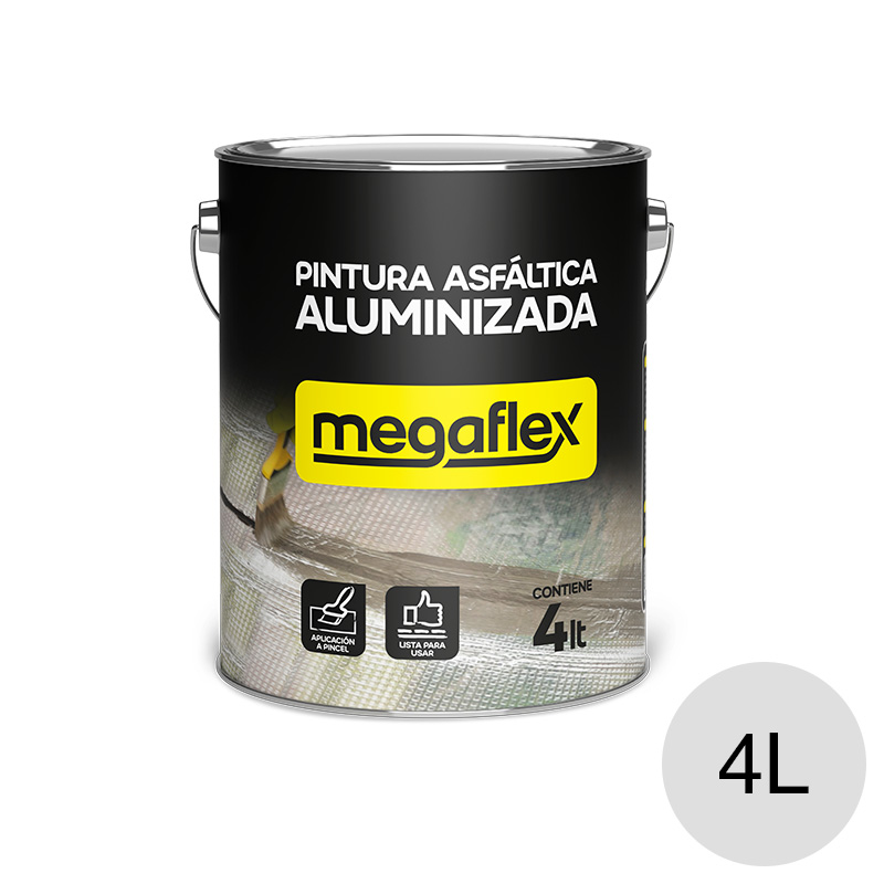 Megaflex pintura aluminizada x 4l