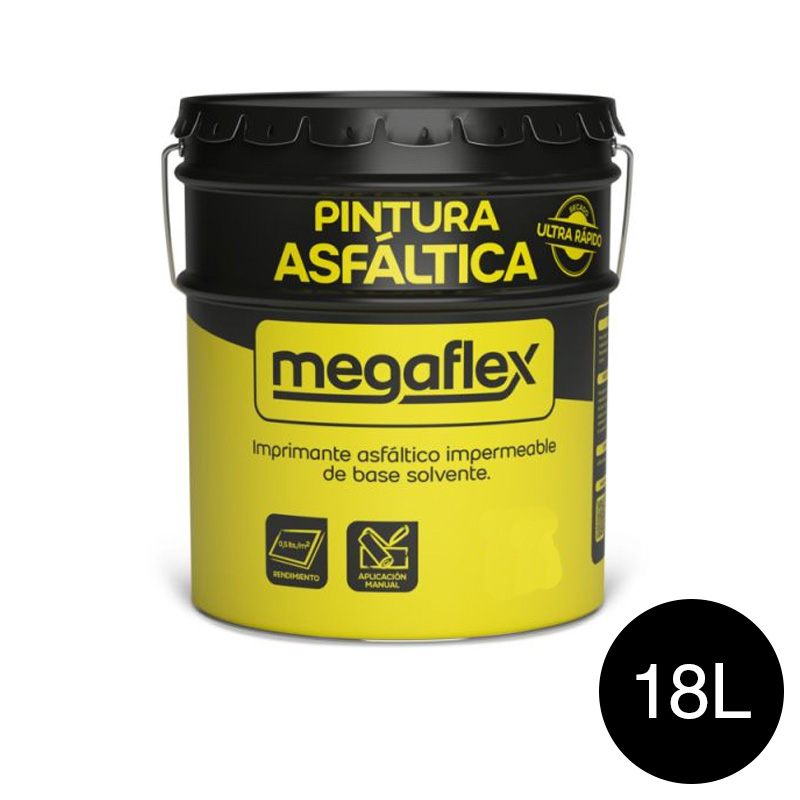 Megaflex pintura asfáltica x 18l