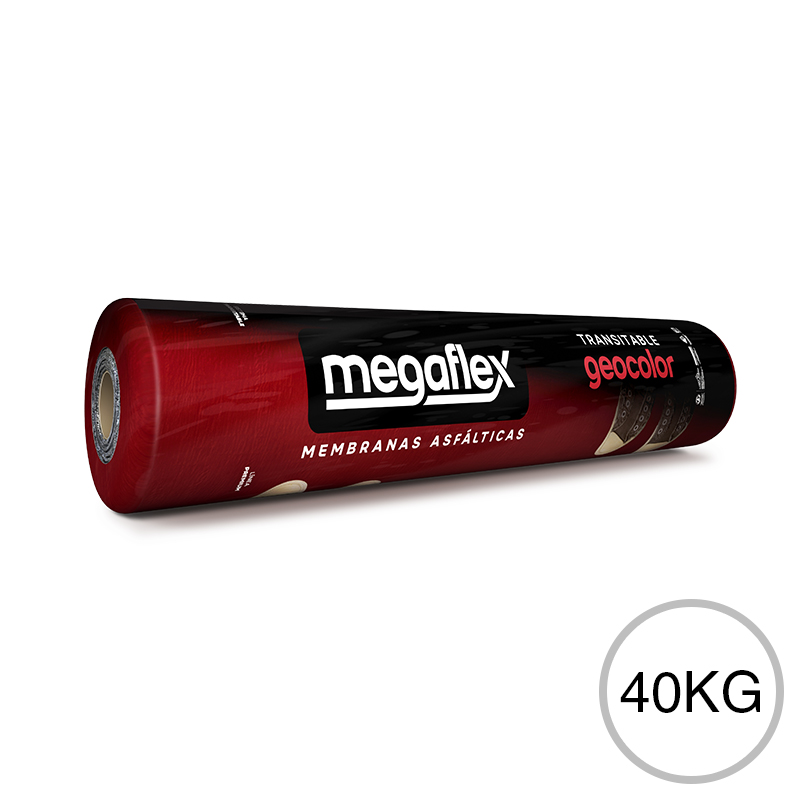 Megaflex geocolor blanco 40kg rollo x 1m x 10m