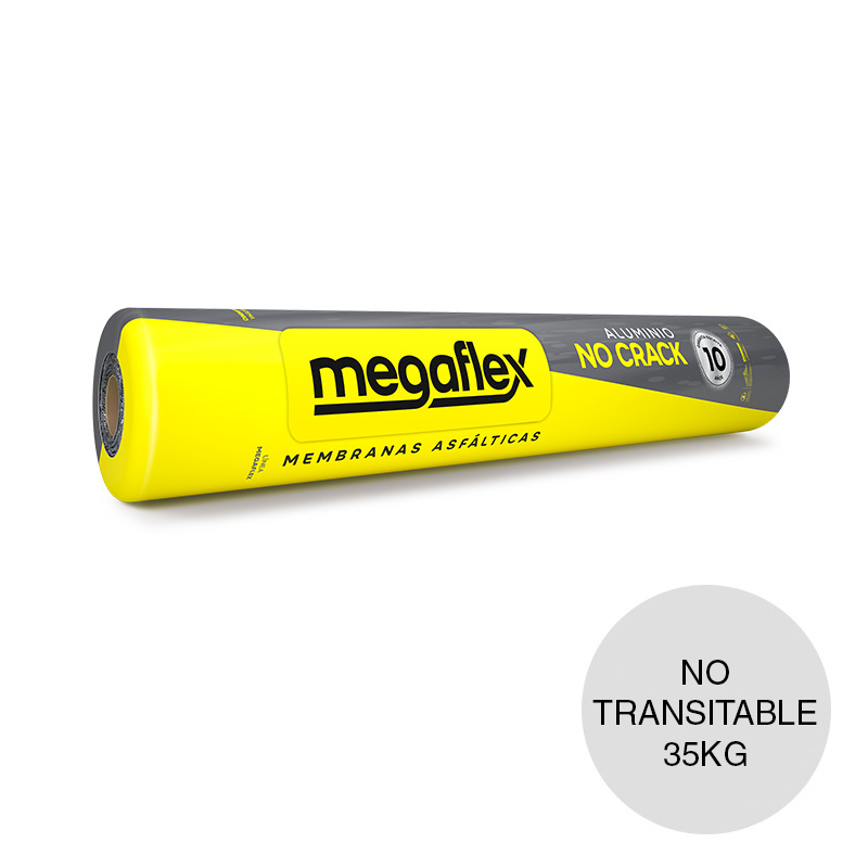 Megaflex NO CRACK aluminio 35kg rollo x 1m x 10m