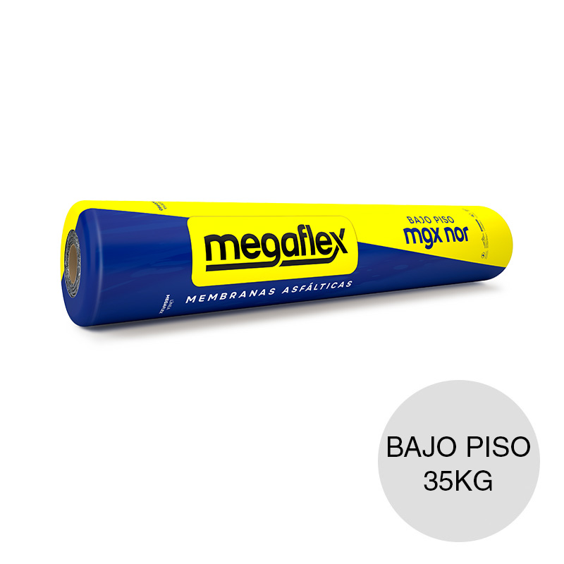 Megaflex bajo piso mgx nor x 35kg rollo x 1m x 10m