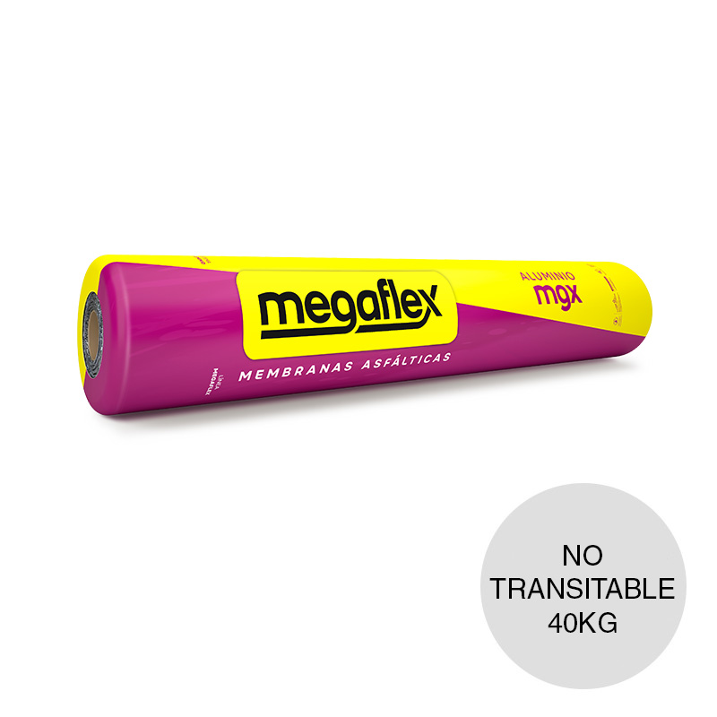 Megaflex aluminio tradicional MGX 40kg rollo x 1m x 10m