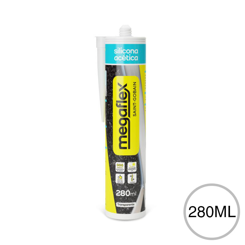 Sellador Multi Silicona acetica uso general transparente cartucho x 280ml