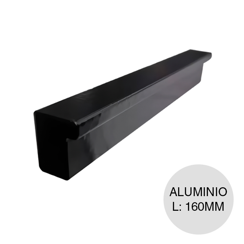 Manija p/muebles 6020 aluminio negro 160mm