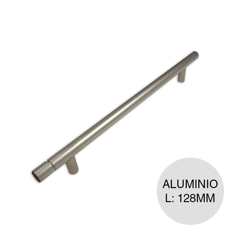 Manija p/muebles Barral aluminio 128mm