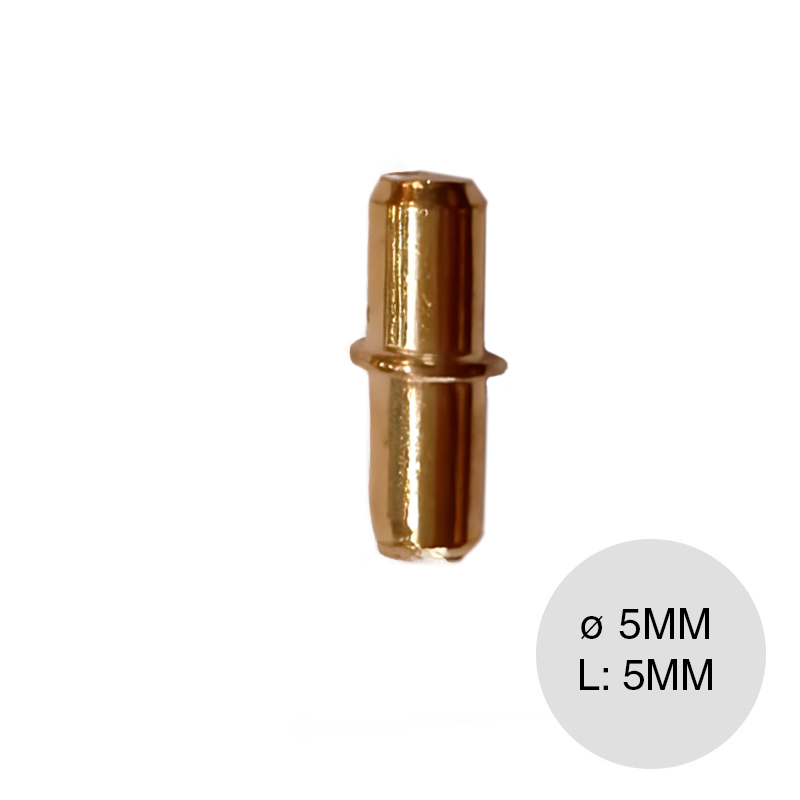 Soporte estante dorado ø 5mm x 5mm