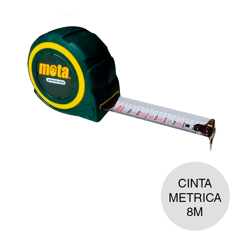 Cinta metrica metalica Premium Plus autofrenante 25mm x 8m
