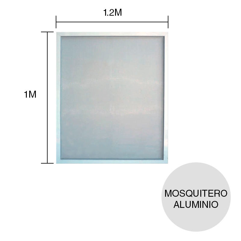 Mosquitero corredizo aluminio blanco 1m x 1.2m