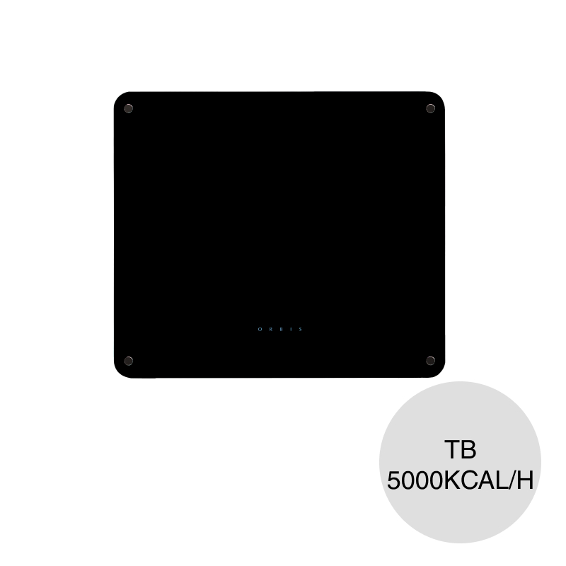 Calefactor tiro balanceado 5000kcal/h vidrio templado negro 173mm × 730mm × 636mm
