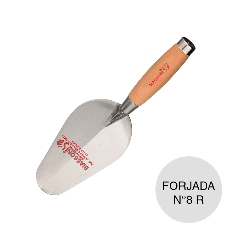 Cuchara albañil forjada punta roma N°8R