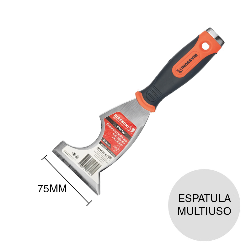 Espatula enduir Pintor Multiuso acero inoxidable 75mm x 235mm