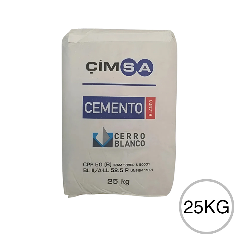 Cemento alta resistencia blanco bolsa x 25kg