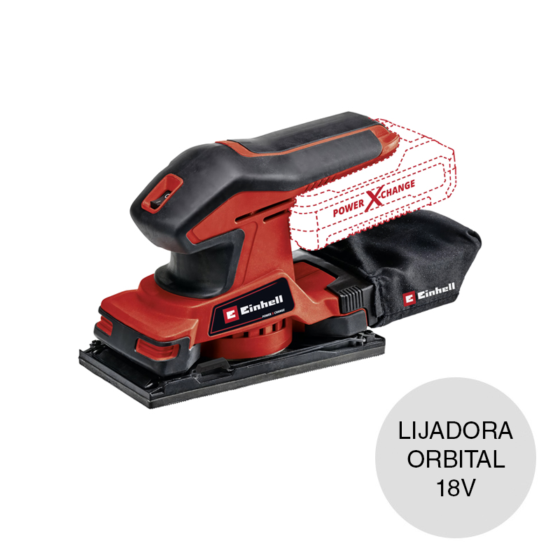 Lijadora orbital inalambrica TC-OS 90mm x 187mm 18v 24000rpm