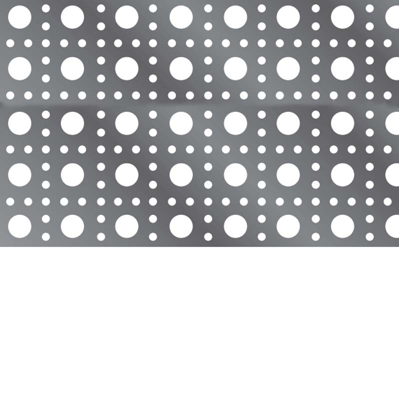 Chapa perforada Decorativa esterilla C22 hoja 1m x 2m