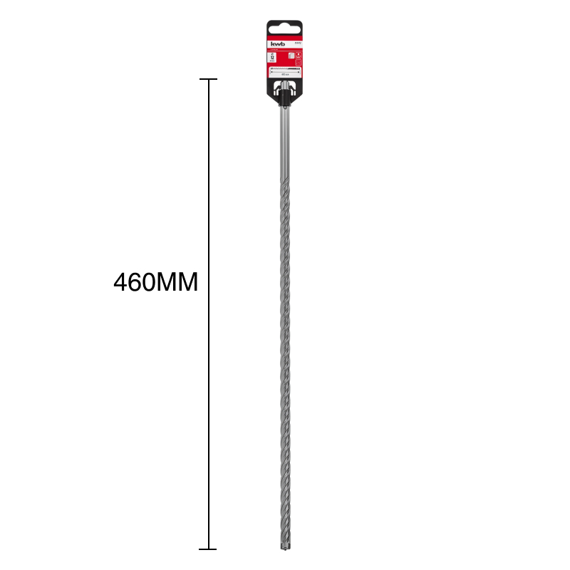 Mecha percutora HB4X SDS Plus 4 filos hormigon armado ø 12mm x 460mm