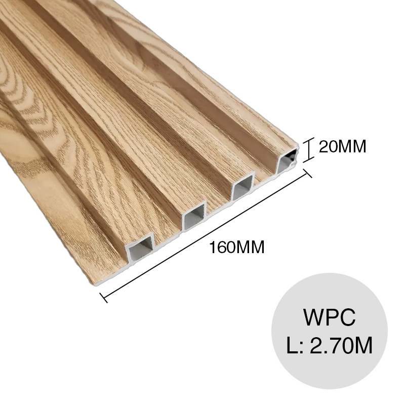 Revestimiento ranurado WPC interior cedro 20mm x 160mm x 2.70m