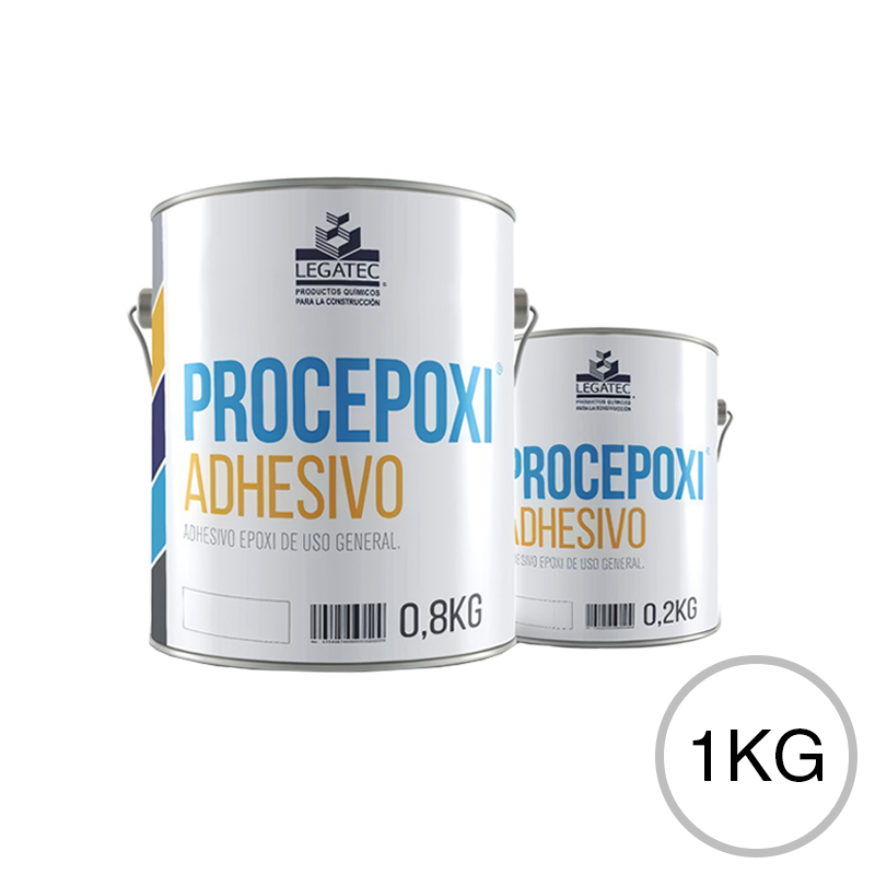 Adhesivo epoxi Procepoxi bicomponente uso general pack x 1kg