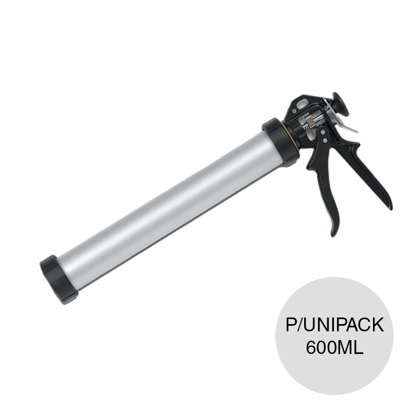 Pistola aplicadora Manual p/unipack aluminio 600ml