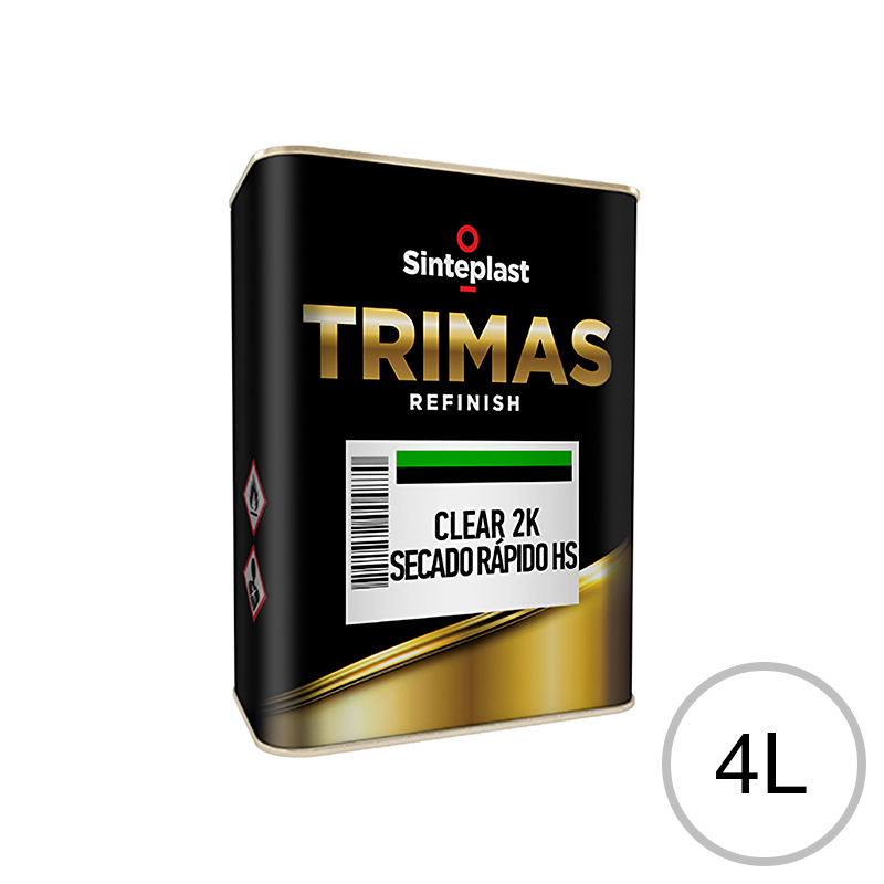 Barniz p/automotores Clear 2K HS secado rapido transparente brillante lata x 4l