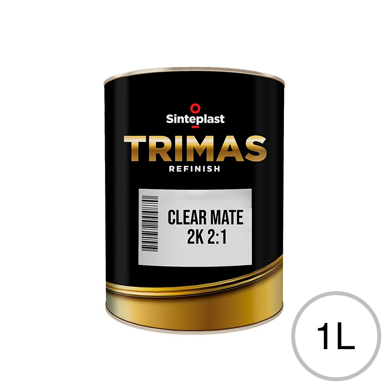 Barniz p/automotores Clear 2K 2:1 transparente mate lata x 1l