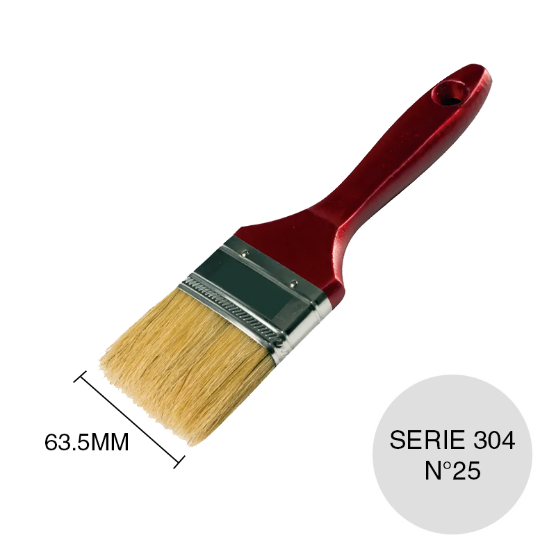 Pincel pinturas sinteticas N°25 Serie 404 Hogar y Obra cerda natural virola/2 x 63.5mm - 2 1/2"