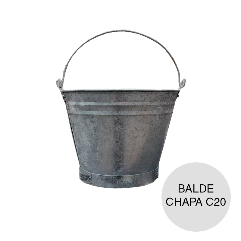 Balde albañil c/manija chapa C20