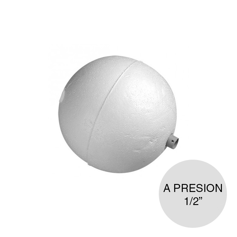 Boya p/flotante a presion telgopor 1/2"