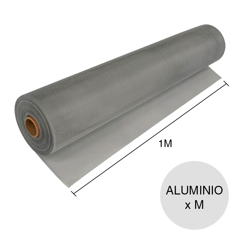 Tejido mosquitero aluminio rollo x 1m x m