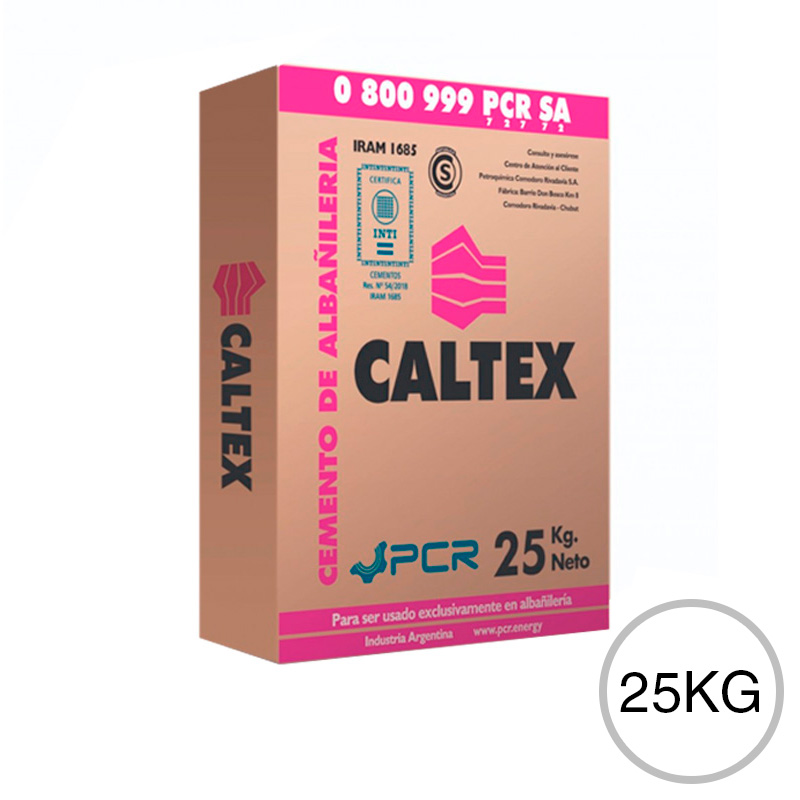 Cemento albañileria Caltex bolsa x 25kg