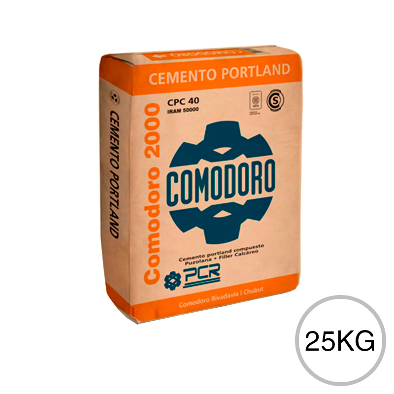 Cemento albañileria Comodoro 2000 CPC40 bolsa x 25kg