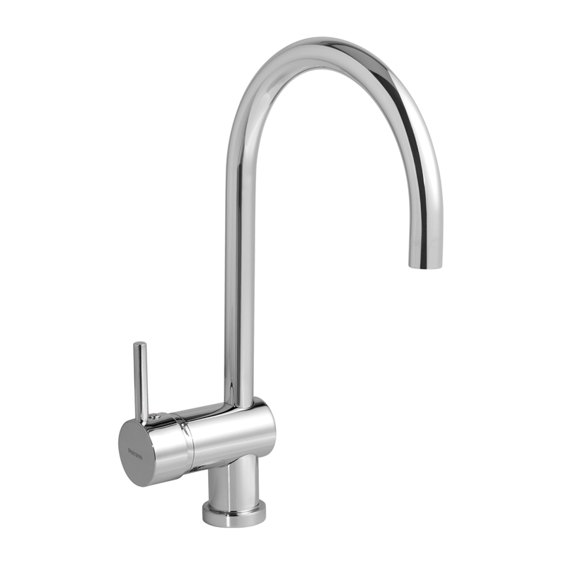 Griferia cocina metalica Marbella Redondo sobremesada monocomando cromo brillante