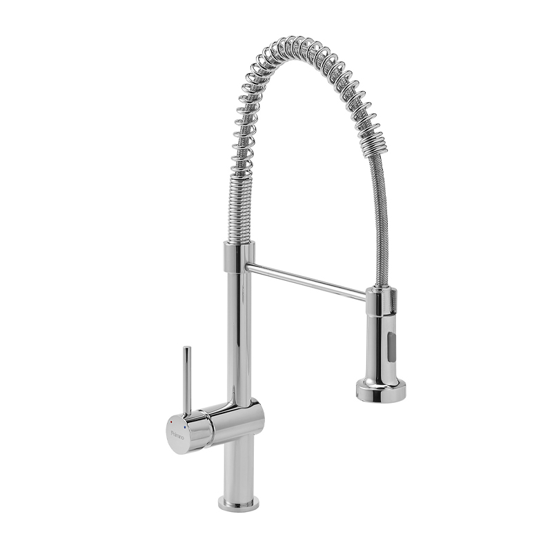 Griferia cocina metalica Cuina sobremesada monocomando rociador flexible cromo brillante