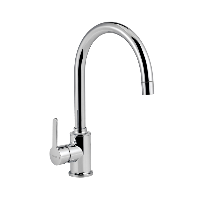 Griferia cocina metalica Move sobremesada monocomando pico giratorio cromo brillante