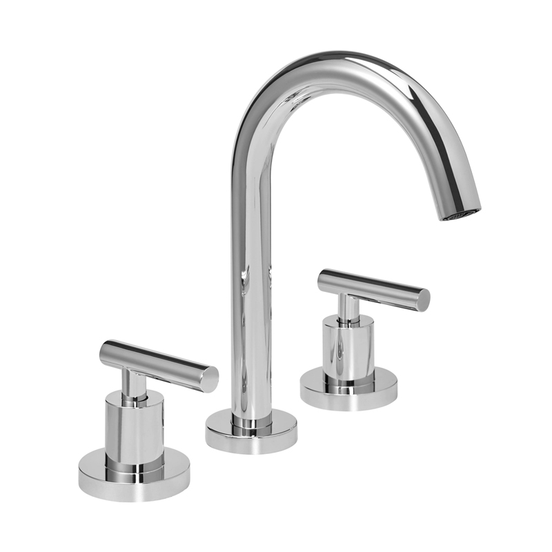 Griferia lavatorio metalica Adra sobremesada doble comando cromo brillante