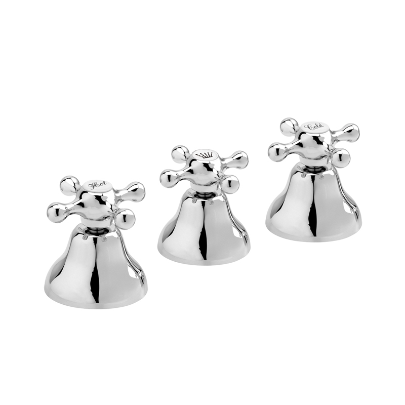 Griferia bidet metalica Cromo Y doble comando c/transferencia cromo brillante