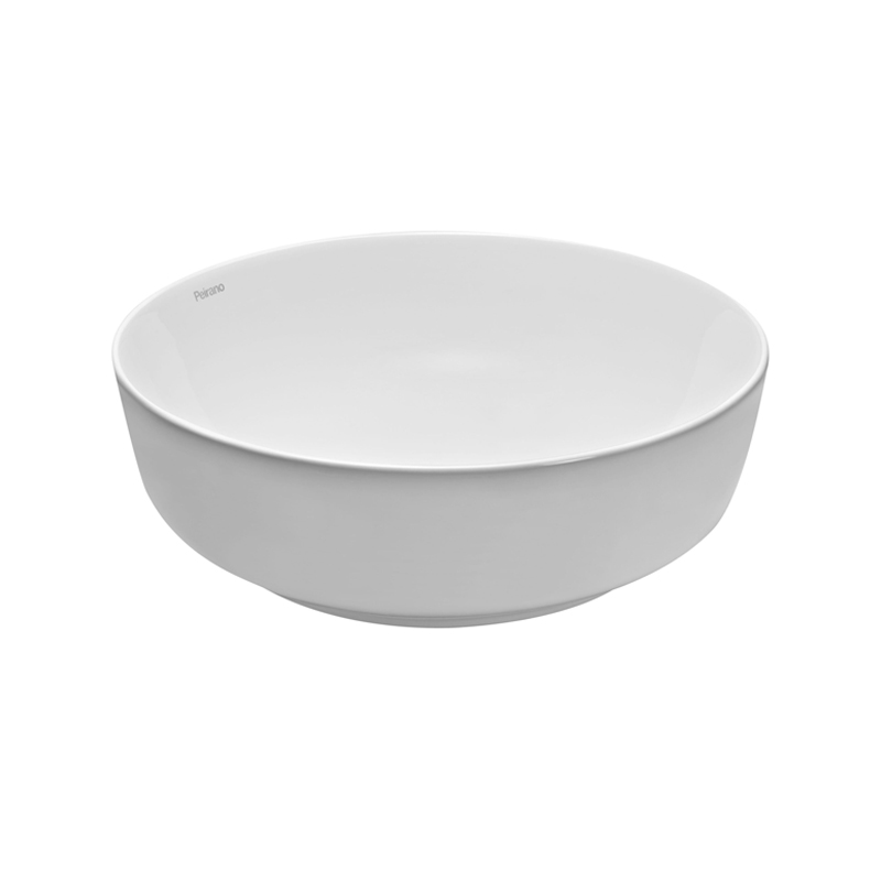 Bacha lavatorio apoyo redonda ceramica blanco 135mm x ø 415mm