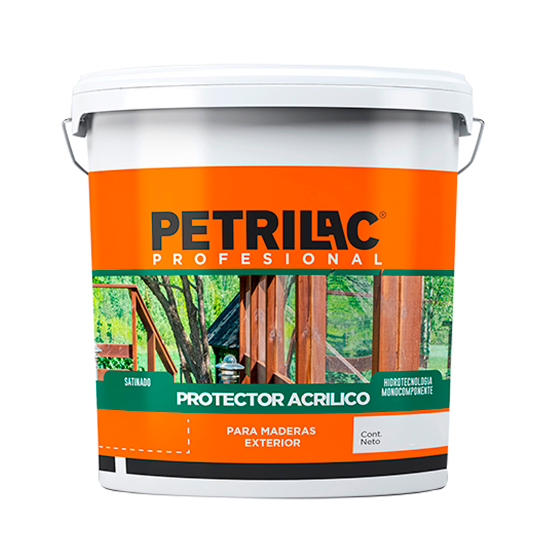 Protector acrilico madera exterior interior cedro satinado lata x 4l