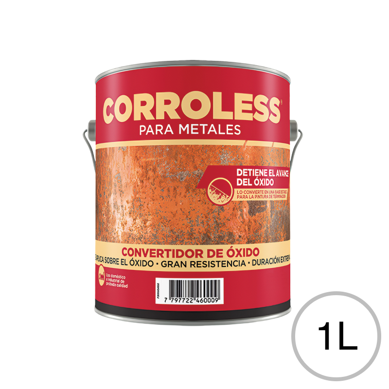 Convertidor de oxido Corroless exterior interior blanco lata x 1l