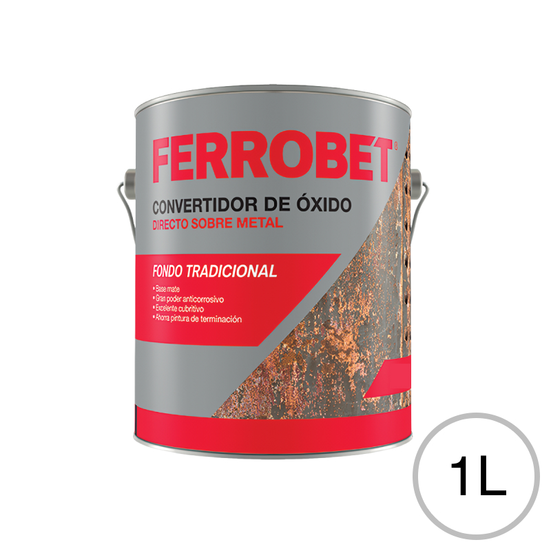 Fondo convertidor de oxido Ferrobet exterior interior blanco mate lata x 1l