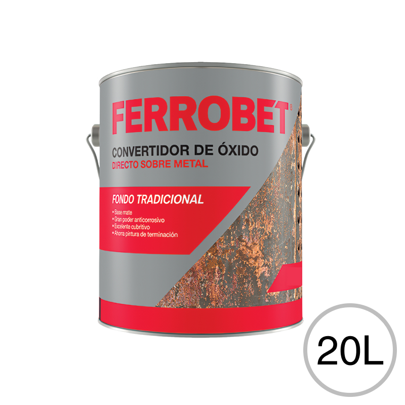 Fondo convertidor de oxido Ferrobet exterior interior blanco mate lata x 20l