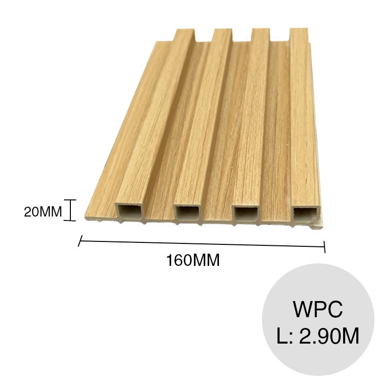 Revestimiento Panel WPC Pino claro 20mm x 160mm x 2.9m