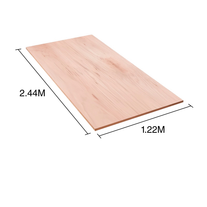 Tablero compensado fenolico eucaliptus rojo calidad 3 C+/C 1 cara lijada 18mm x 1.22m x 2.44m