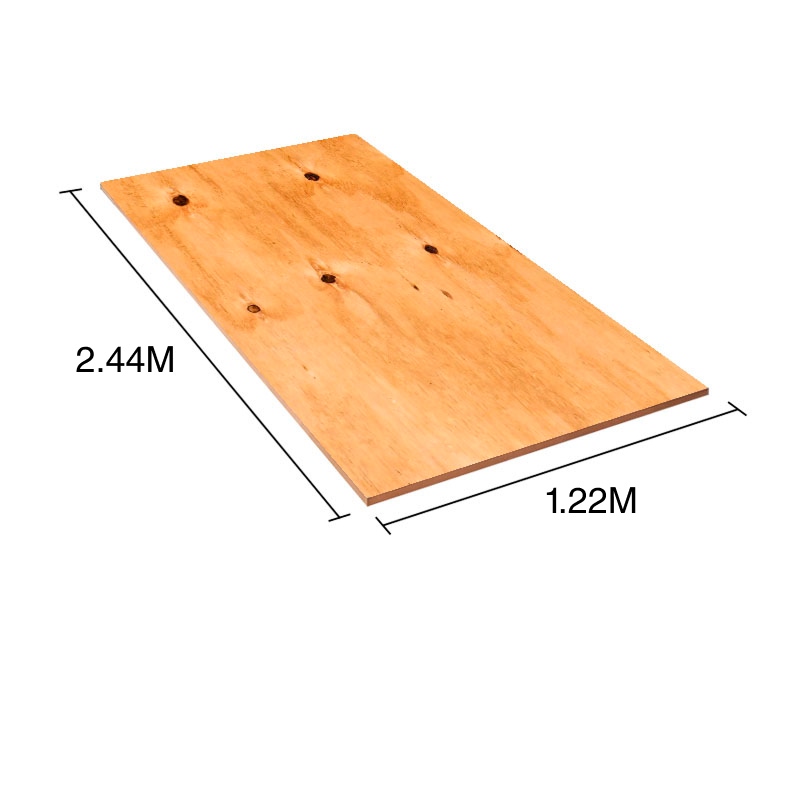 Tablero compensado fenolico pino azul calidad 4 CDX 18mm x 1.22m x 2.44m