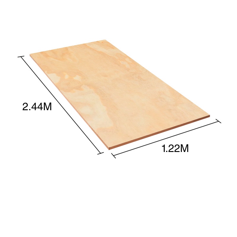 Tablero compensado fenolico pino calidad 2 B/C 18mm x 1.22m x 2.44m