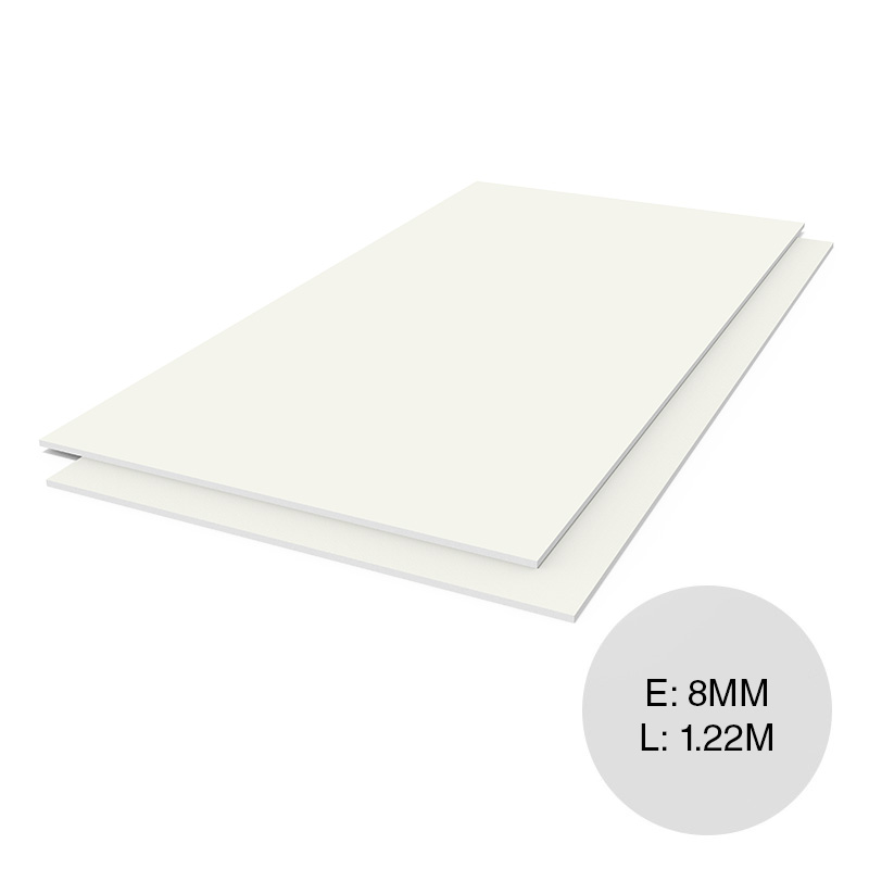 Placa yeso construccion seco cielorraso interior Placo CRD 8mm x 610mm x 1.22m