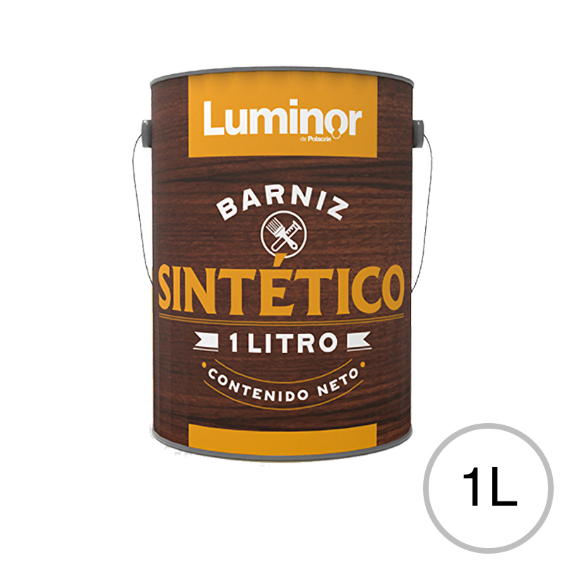 Barniz sintetico madera Luminor exterior interior incoloro brillante lata x 1l